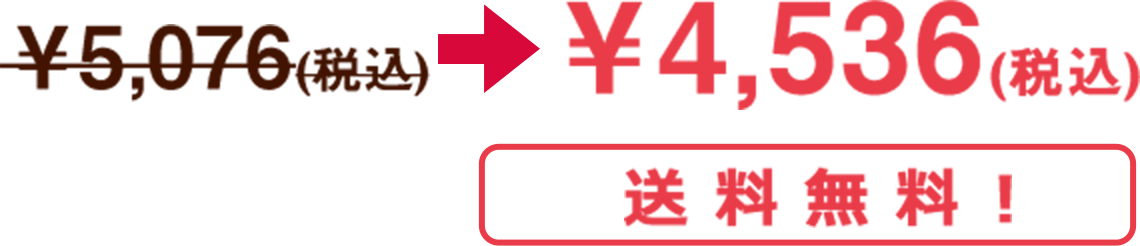 ¥4,536（税込） 送料無料